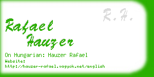 rafael hauzer business card